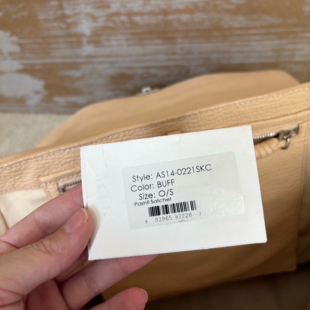 3.1 Phillip Lim Pashil Leather Satchel Crossbody Bag Tan Preppy Boho Light Tan - Picture 9 of 10